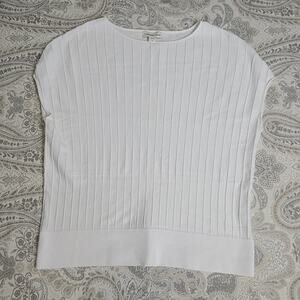 Coldwater Creek women's sleeveless blouse white Size Large 14 Office church